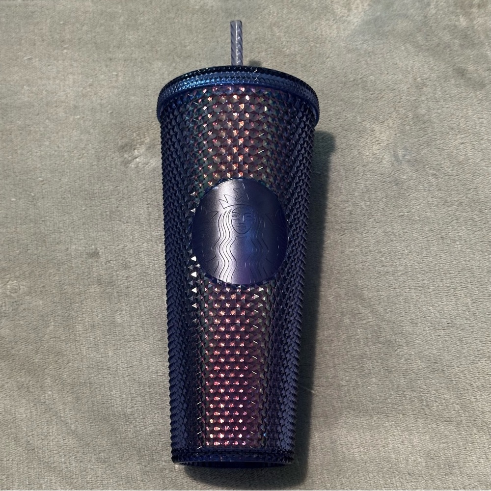 Starbucks Disney 50th Studded Tumbler NWOT Blueish Iridescent Color
